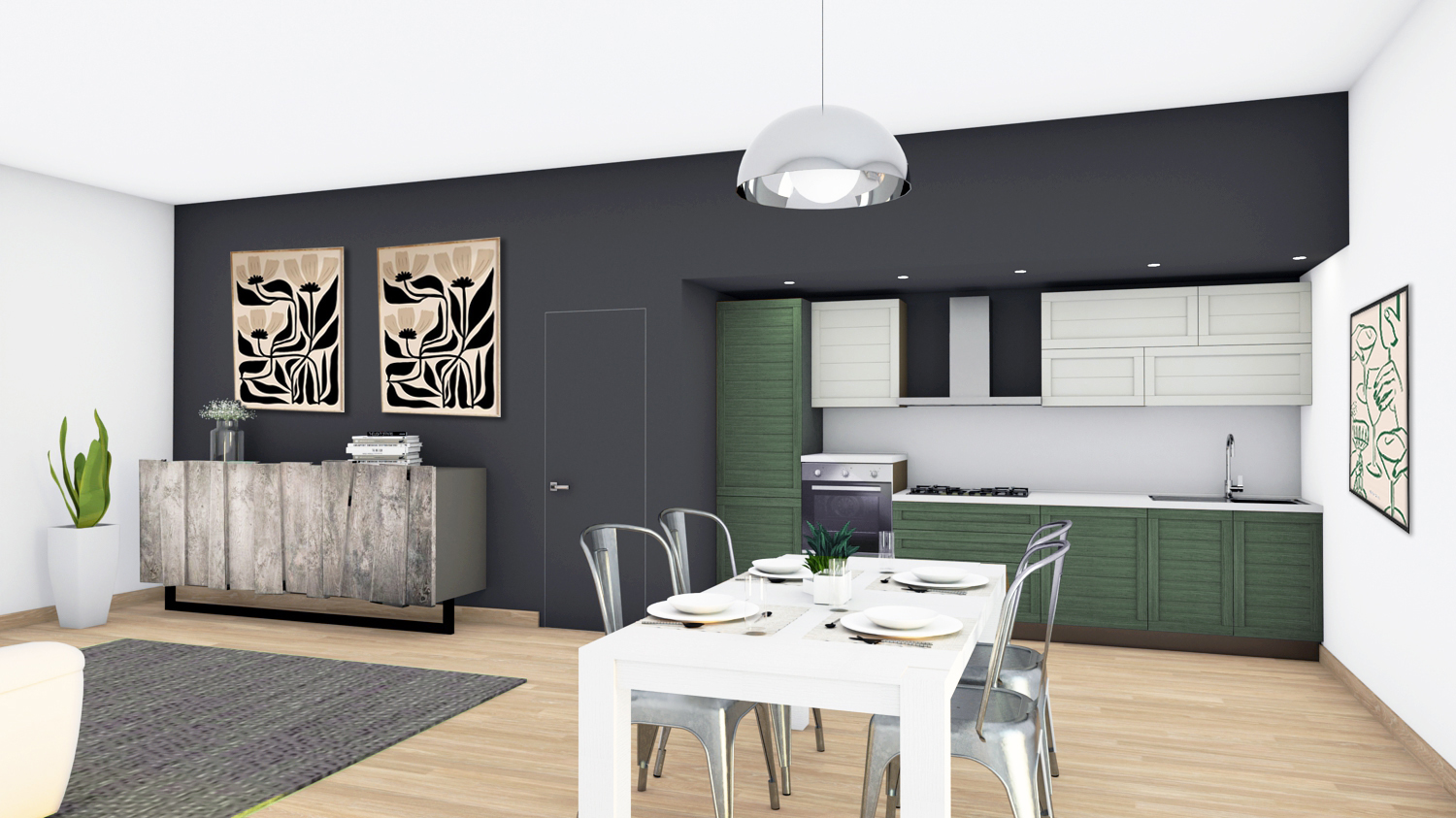 cucina-living-contemporanea