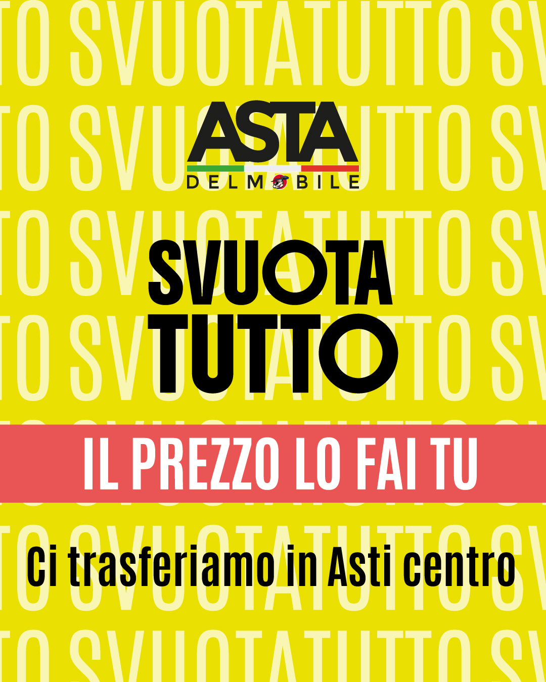 Ci trasferiamo in Asti centro, approfittane il prezzo lo fai tu