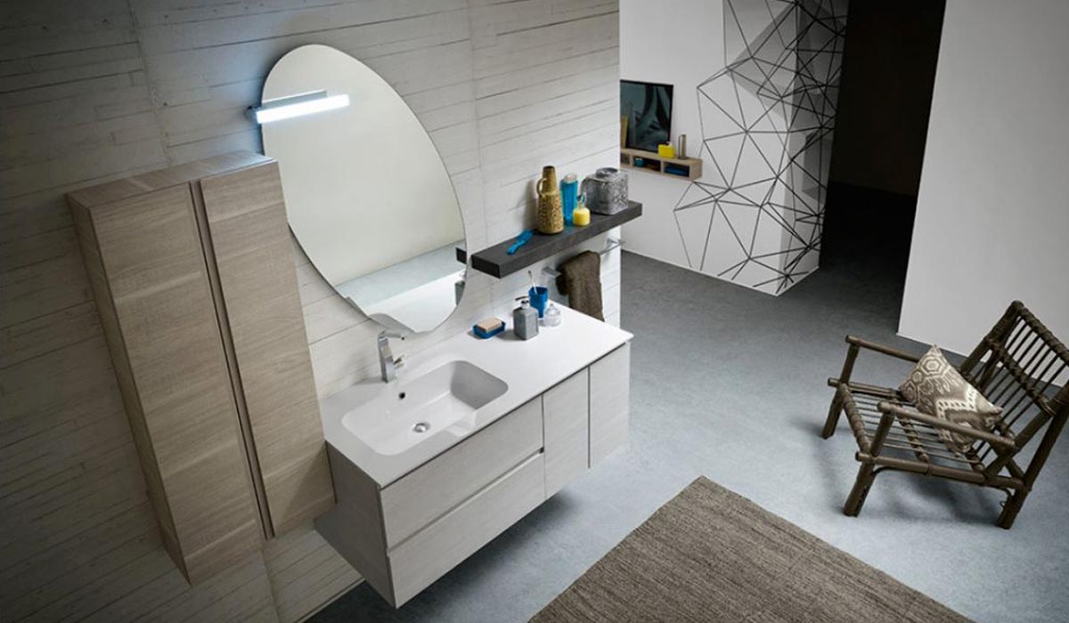 Mobile bagno 96x65x16, con specchio, presa e luci - Arredamento e  Casalinghi In vendita a Torino