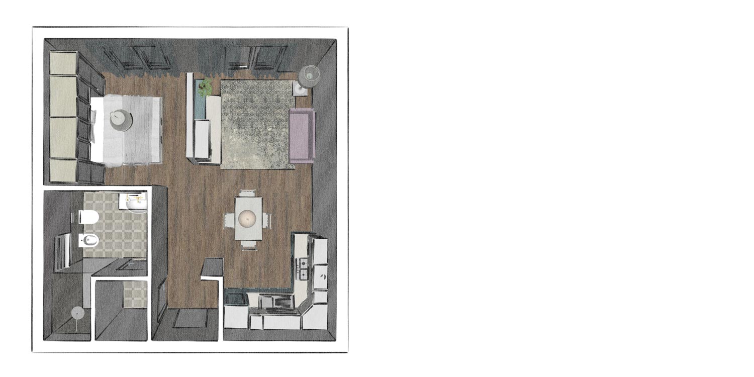 monolocale-contemporaneo