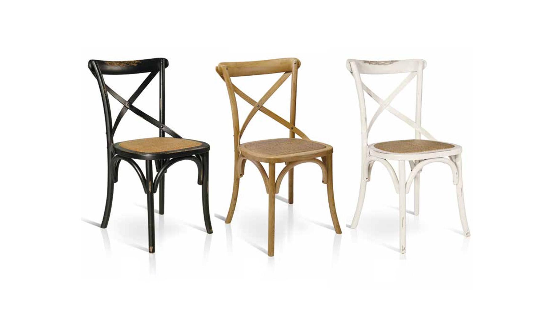 Tutte le finiture della sedia Cross